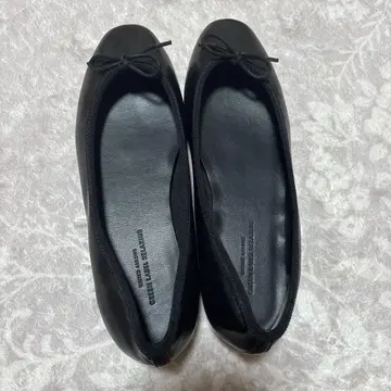 그린 레이블 릴랙싱 블랙 발레 슈즈 23.0cm
