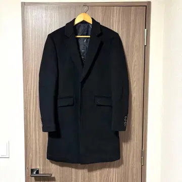 로베르토 카바니 캐시미어 100% 체스터 코트 L 사이즈 블랙