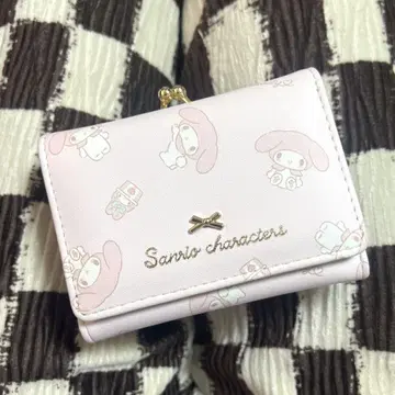 산리오 마이멜로디 3단 폴더형 지갑 핑크 마이멜로디
