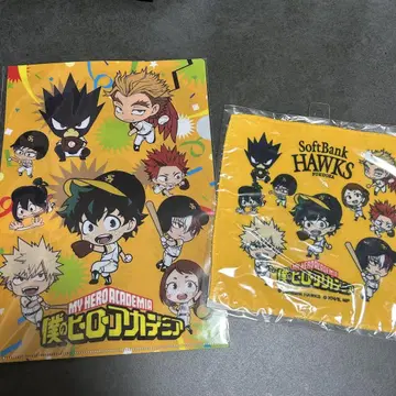 히로아카 소프트뱅크 호크스 핸드 타월 클리어 파일 세트
