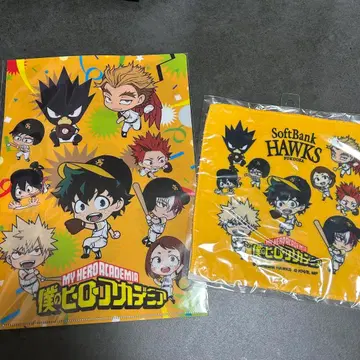 히로아카 소프트뱅크 호크스 핸드 타월 클리어 파일 세트