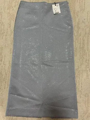 ZARA ZW COLLECTION 실버 펜슬 스커트