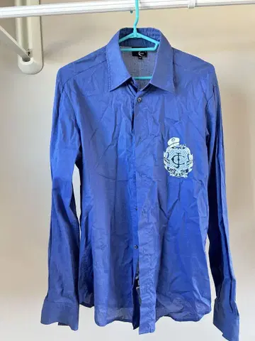 Cavalli 긴팔 셔츠 사이즈 48 파랑 저스트 카발리