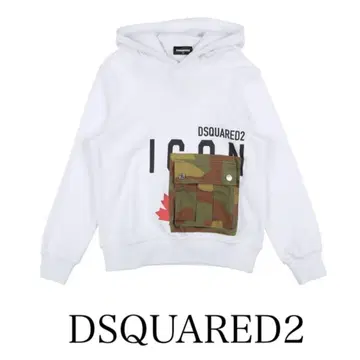 DSQUARED2 ICON 후드 부착 후드티