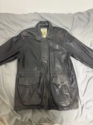 90s TARGET 양가죽 자켓 하프 코트