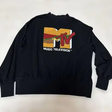 MTV 로고 자수 블랙 트레이닝복
