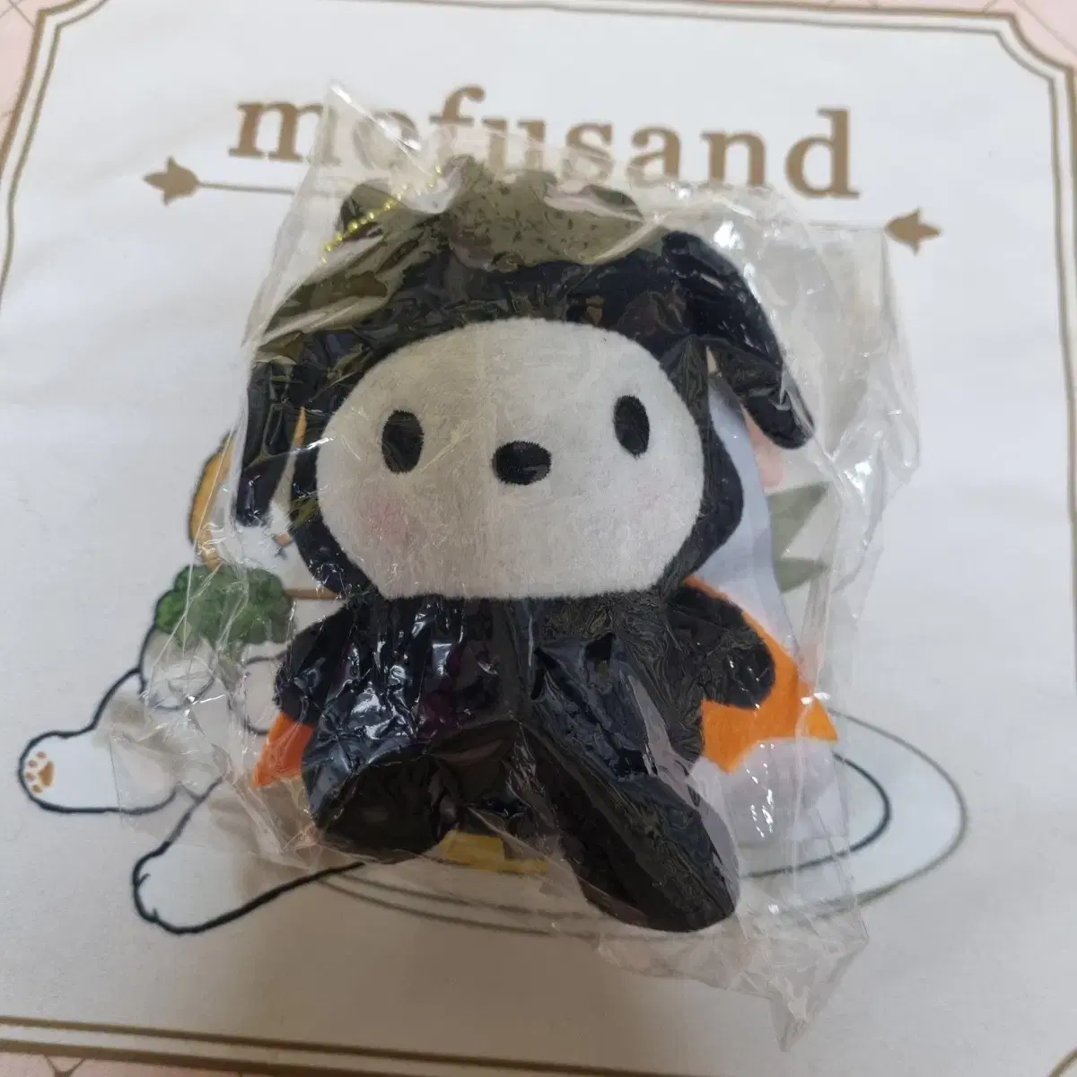 Sanrio Happy Kuji 2025 Halloween Pochacco Keyring No. 13 Mascot Doll