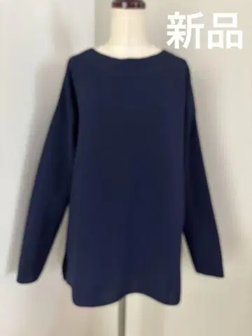 lelill 레릴 네이비 와플 원단 긴팔 상의 하이테크