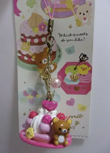 리락쿠마 스위츠 마스코트 부착 스트랩