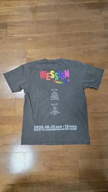 WESSION 페스티벌 티셔츠 차콜 L 사이즈 WEST.
