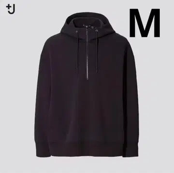 [ 시착 정도 ] UNIQLO +J 드라이 맨투맨 하프 지퍼 후드티