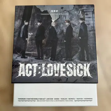 TOMORROW X TOGETHER ACT: LOVESICK DVD
