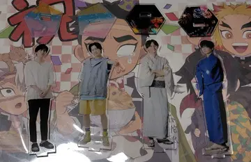 미나토 상사 코인 랜드리 2 미나쇼 2 아크릴 스탠드 여름 축제 모래사장