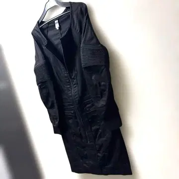 지스타로우 뛰어난 스트레치 원피스 블랙 얇은 원단