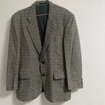 Pure Cashmere 체크 무늬 테일러드 자켓