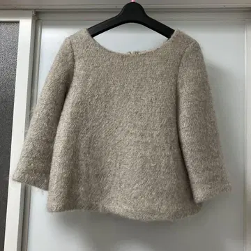 타임세일 미사용 SCOT CLUB 베이지 긴팔 니트 튜닉