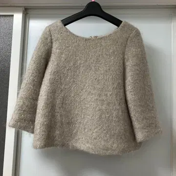 타임세일 미사용 SCOT CLUB 베이지 긴팔 니트 튜닉