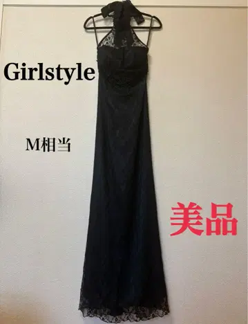 걸스타일 girlstyle 드레스 롱 레이스 캬바쿠라 라운지 M