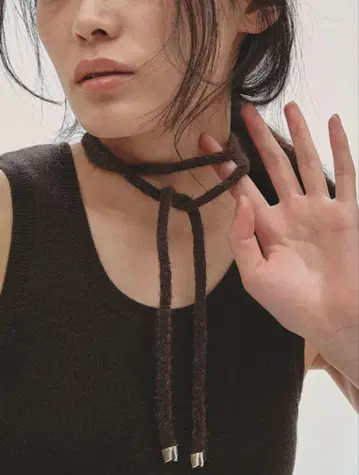todayful Knit Ribbon Choker