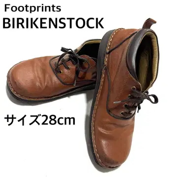 버켄스탁 Footprints 천연 가죽 레이스업 28cm 브라운