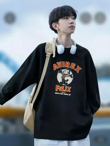 AVIREX Felix the Cat 긴팔 티셔츠