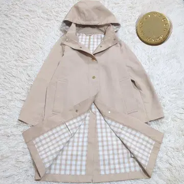 컨디션 최상 36 매킨토시 골드 버튼 스탠드 카라 후디드 코트