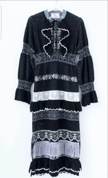 rurumu: 2019AW 천사 모티브 롱 니트 원피스