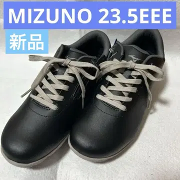 새상품 MIZUNO 워킹화 23.5EEE 블랙 경량
