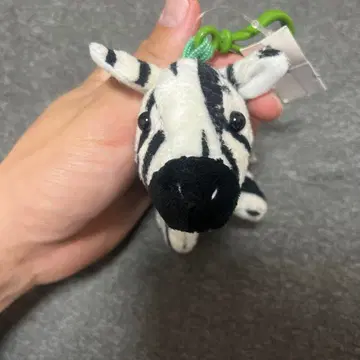 얼룩말 봉제 인형 손바닥 사이즈 택 포함