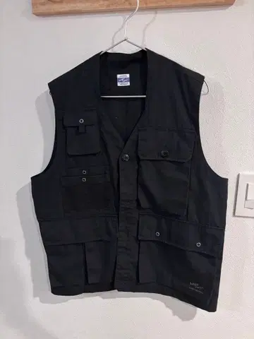 ARMY TWILL 블랙 낚시용 조끼