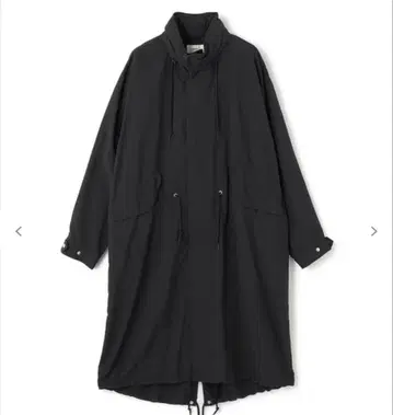 택 포함 새상품 발수 [ReNAVE] 나일론 타슬란 코트 블랙 모즈 코트