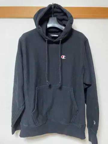 Champion 블랙 후드티