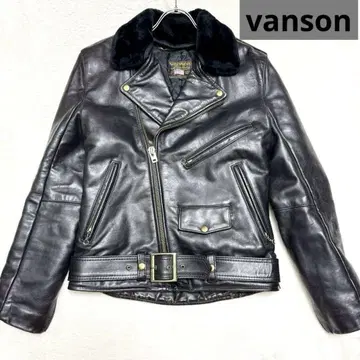 레어 vanson 더블 라이더스 보아 부착 하이웨이맨 블랙