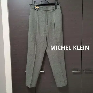 미셸 콜란 그레이 슬랙스 팬츠 38