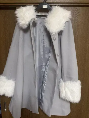 지뢰 양산 코트 숏코트 스카이블루 그레이 apres jour