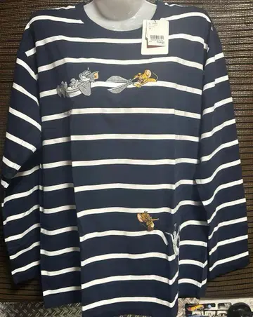 새상품 그라니프 톰과 제리 스트라이프 긴팔 티셔츠 L