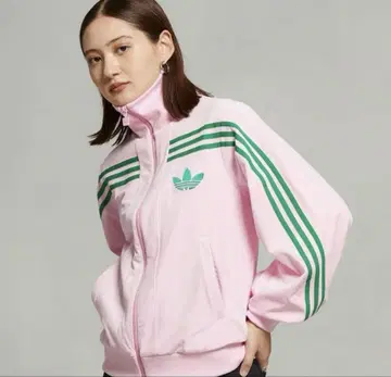 adidas 핑크 벨로아 트랙 자켓