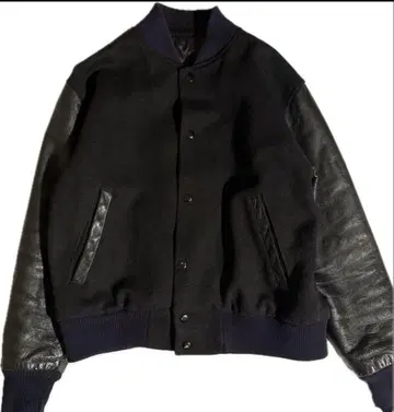 50s 60s 바시티 자켓 블랙 VINTAGE 빈티지 무지 블랭크