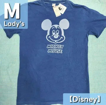 레어 [ Disney ] 레트로 미키 롱 기장 T셔츠 데님 블루 TDL