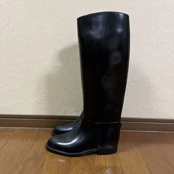 AIGLE 블랙 러버 롱 부츠