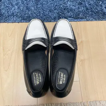 GH Bass WEJUN'S 블랙 화이트 로퍼