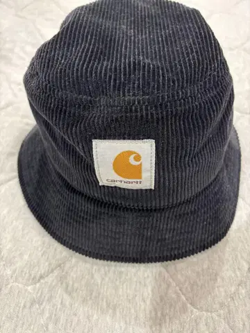 Carhartt 코듀로이 버킷 햇 다크 네이비
