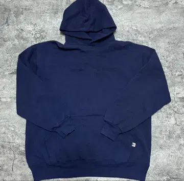 러셀 네이비 후드 부착 후드티 미국제