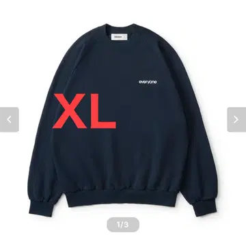 everyone 오리지널 로고 크루 스웨트 NAVY