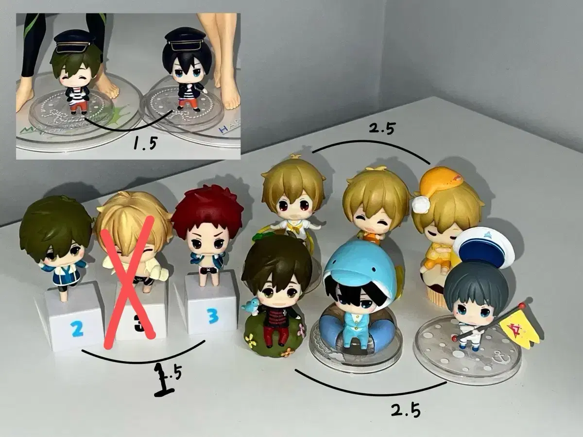 Price Drop!!) Free! Iwatobi Swim Club Haruka Makoto Figure High Speed on  Bunjang Global Site., image size:1200x900