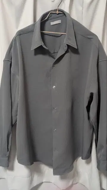 welise 오버 사이즈 셔츠 다크 그레이