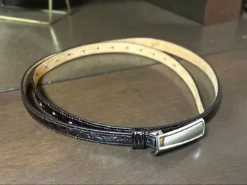 namacheko croco belt 다크 브라운