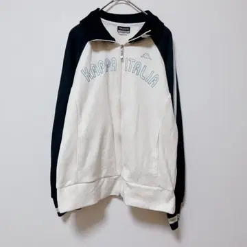 카파 [ L ] 후드티/바이컬러 캐주얼 긴팔 영문 로고 라인 봄/가을