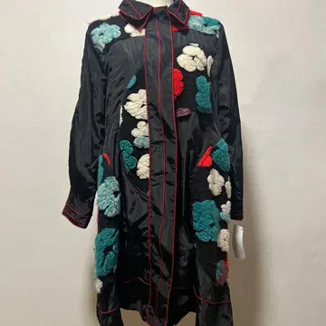 패치워크 롱 코트