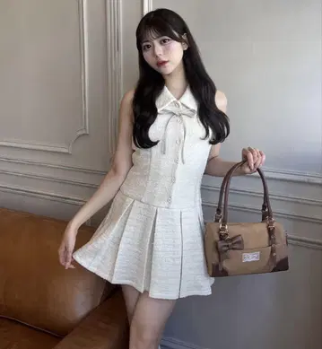 OLIVE des OLIVE 슬리브리스 셔츠 미니 원피스 유이 원피스